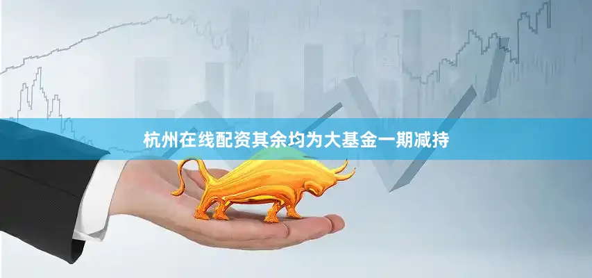 杭州在线配资其余均为大基金一期减持
